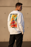 Lightning McQueen Piston Cup Oversized Sweatshirt | Vintage Racing Heavyweight Crewneck
