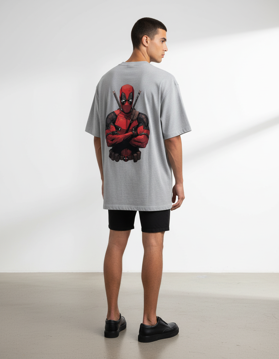 Deadpool Comic Graphic T-Shirt | Oversized 240 GSM Marvel Fan Streetwear