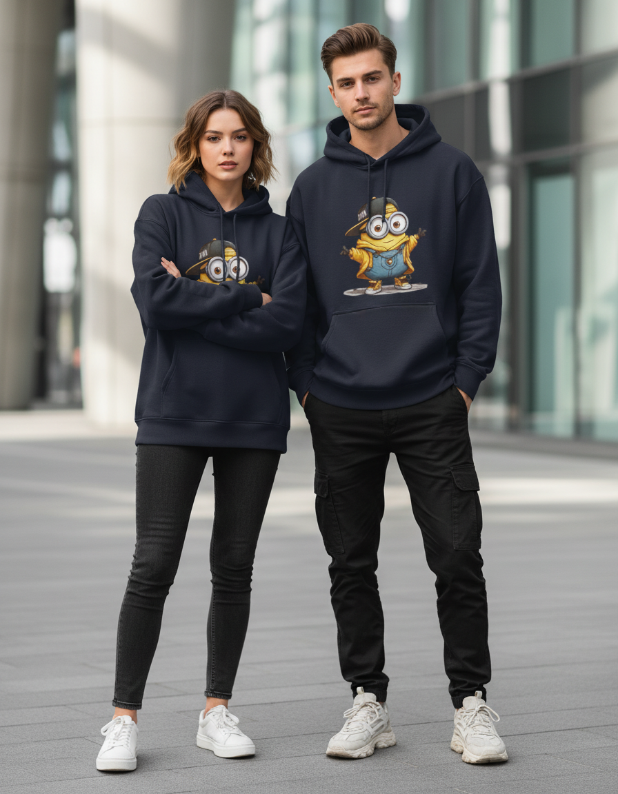 Cool Minion Character Oversized Hoodie | 400 GSM Heavyweight Fleece