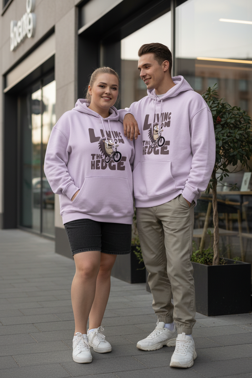 Living On The Hedge Graphic Hoodie | Premium 400 GSM Heavyweight Cotton | Unisex Oversized Fit