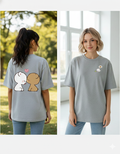 Kissing Bears Oversized T-Shirt | Cute Unisex Heavyweight Tee