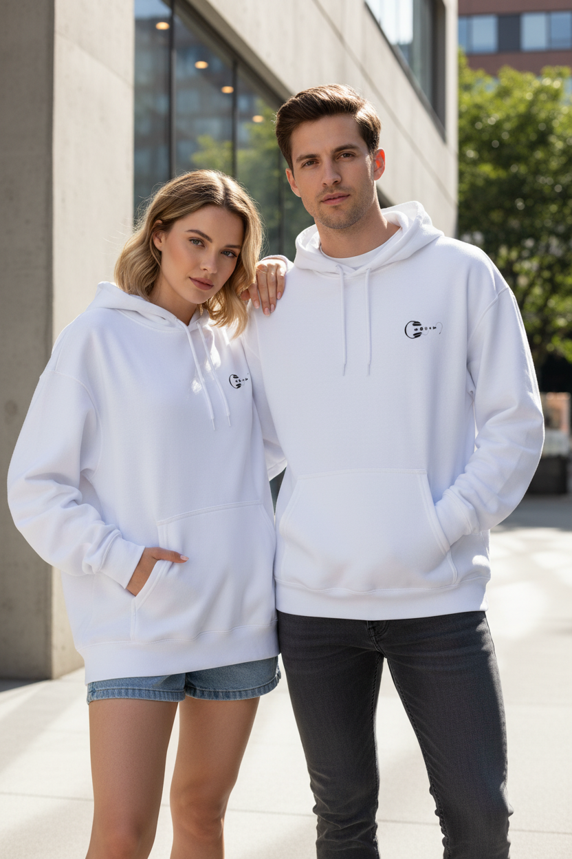 Rolling Music & Headphone Graphic Hoodie | Front & Back Print | 400 GSM Oversized Cotton