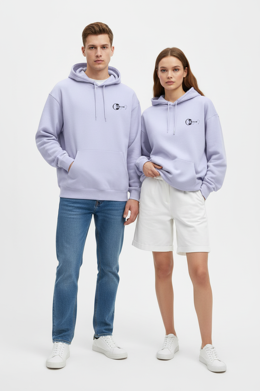 Rolling Music & Headphone Graphic Hoodie | Front & Back Print | 400 GSM Oversized Cotton