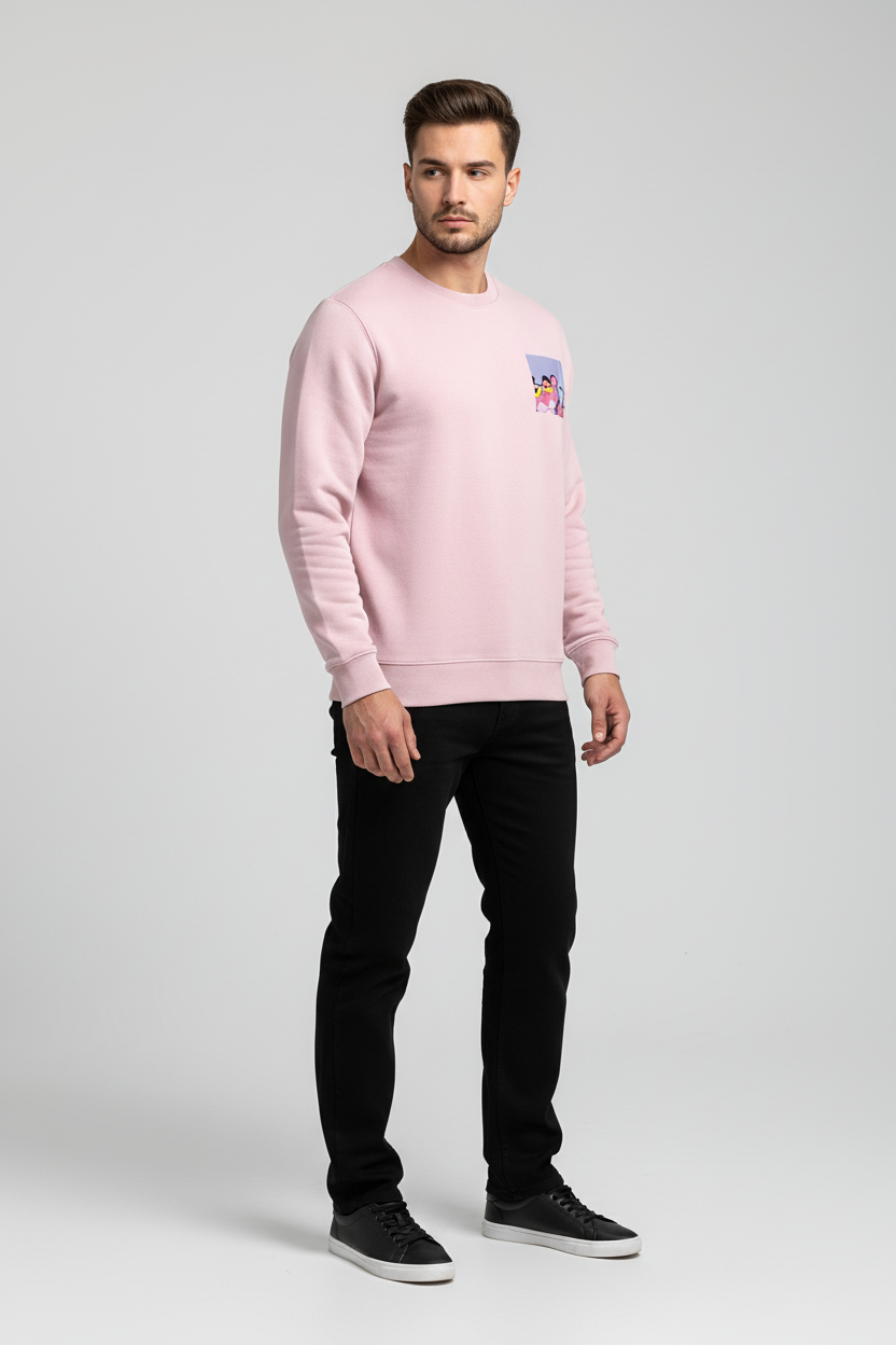 Retro Panther Graphic Crewneck - Premium Heavyweight 100% Cotton Fleece