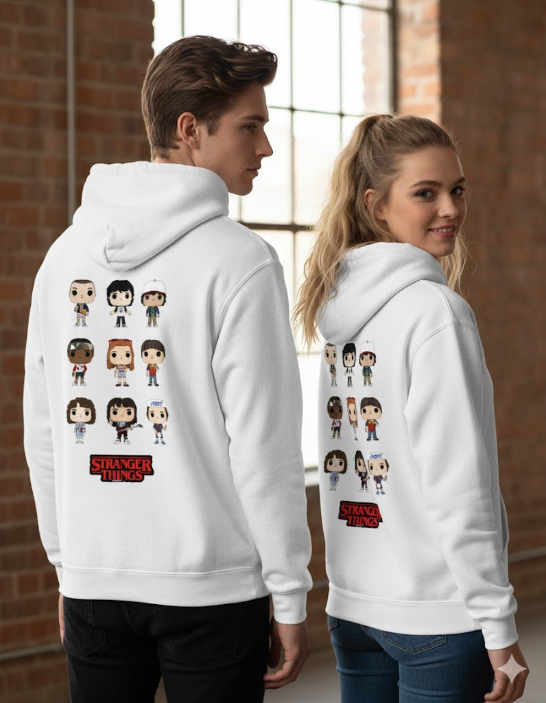 Unisex Stranger Things Funko Pop Regular Fit 300 GSM Fleece Hoodie
